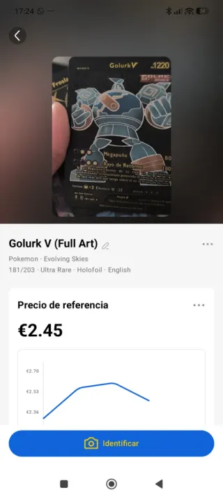 Cada carta tiene su precio en la foto Carta Pokémo