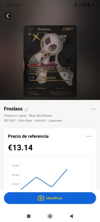 Cada carta tiene su precio en la foto Carta Pokémo