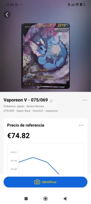 Cada carta tiene su precio en la foto Carta Pokémo
