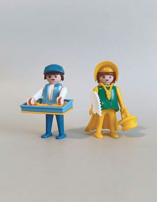 Playmobil Pareja Dama y Vendedor Clásicos