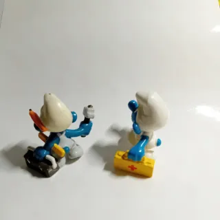 Lote Figuras PVC Schleich Pitufos Vintage