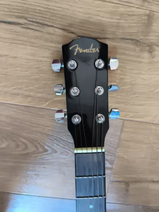 Guitarra Acústica Fender Zurdo Negra