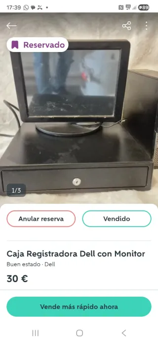 Caja Registradora Dell con Monitor
