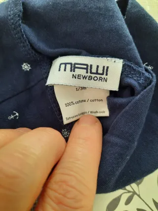 Cappellino Mawi cotone 1-3 mesi