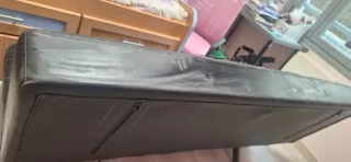 Sillón Cama Negro Piel Sintética