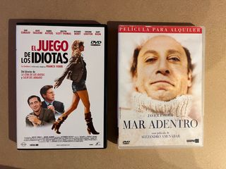 DVD El Juego de los idiotas + Mar Adentro