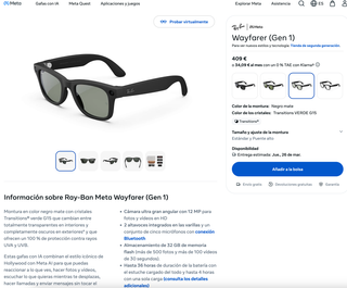 Gafas Ray-Ban Wayfarer Transitions Nuevas y garant