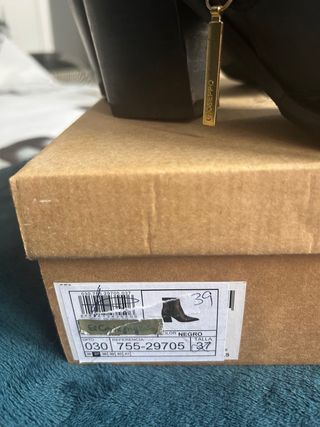 Botines negros mujer tacón