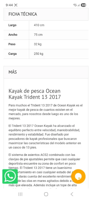 Kayak Ocean Kayak Trident 13