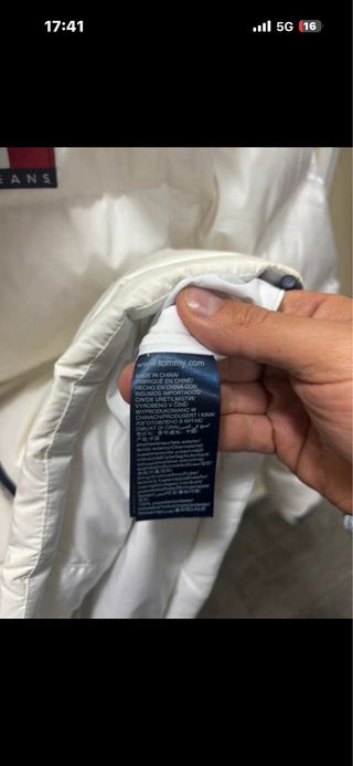 Piumino Tommy Hilfiger Bianco Uomo