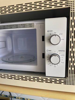 Microondas OK. Blanco