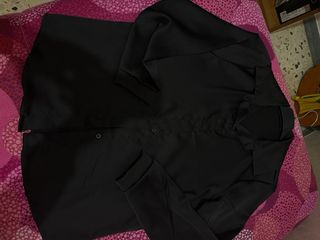 Camicia effetto raso nera