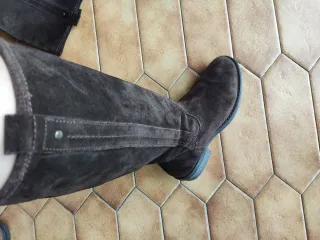 Stivali in camoscio marrone donna 38