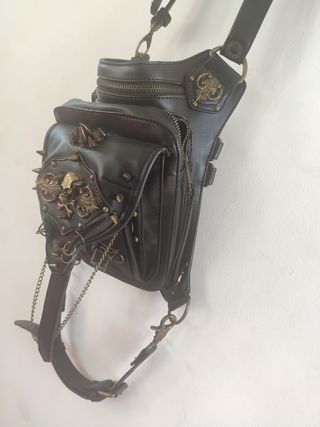 Bolso Pierna Gótico/Steampunk Calavera