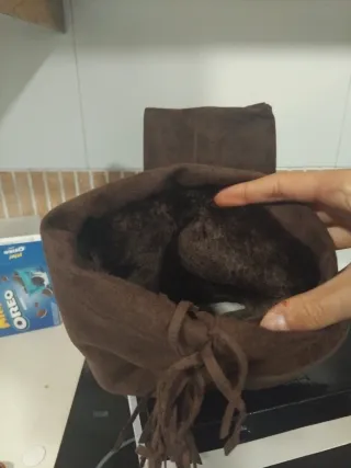 Botas estilo Ugg marrones con flecos