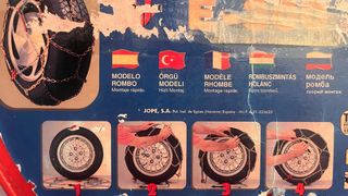 Cadenas para nieve MODELO BOMBO de montaje rápido