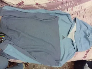 Sudadera Adidas Hombre Talla XL Azul/Gris