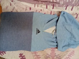 Sudadera Adidas Hombre Talla XL Azul/Gris