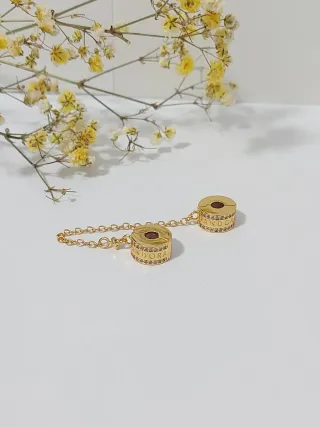 Charms Pandora Oro con Cadena de Seguridad