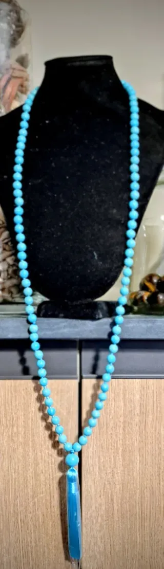 Mala Howlite Pietra Blu/Turchese