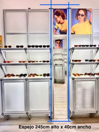 Expositores Tienda Aluminio y Metacrilato