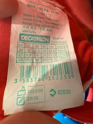 Patines Oxelo Ajustables Niños Talla 3