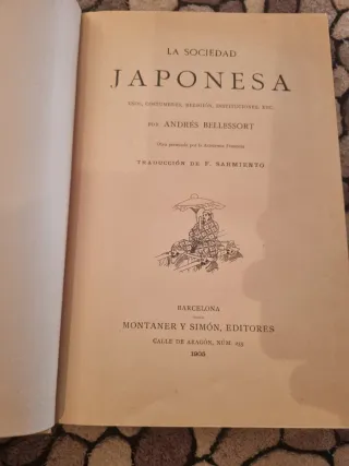 La sociedad japonesa. Libro 1905