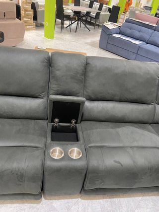 Sofá Rinconera Eléctrico Gris Premium