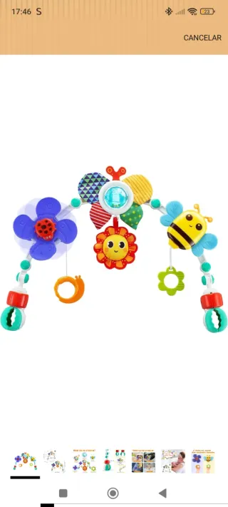 Arco de Juego Cochecito Juguetes Sensoriales