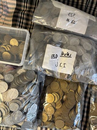 13 kg de Pesetas antiguas