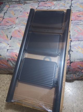 Escalera Plegable 3 Peldaños Negra