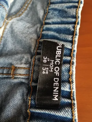 Jeans blu vita alta