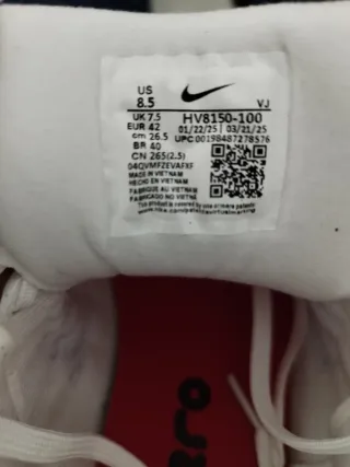 Nike Vomero Plus Blancas Rojas