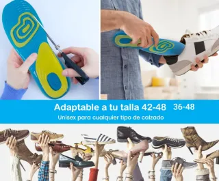 PLANTILLAS DE GEL HASTA TALLA 48 EN CAJA A ESTRENA