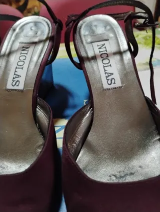 Zapatos Nicolas Burdeos Talla 38