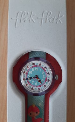 Reloj Infantil Swatch Flik Flak Unicornio Sirena