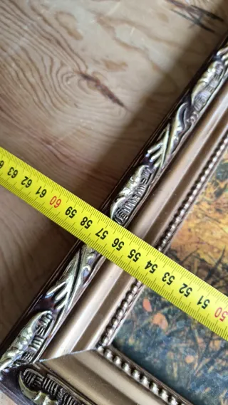 2 Cuadros Vintage con Marco Dorado