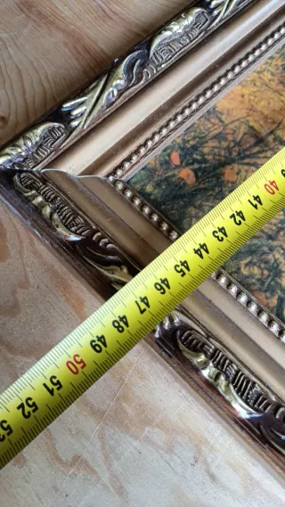 2 Cuadros Vintage con Marco Dorado