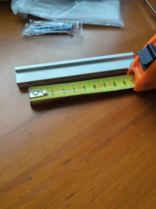 Tirador mueble aluminio mate 12cm -son 19 unidades