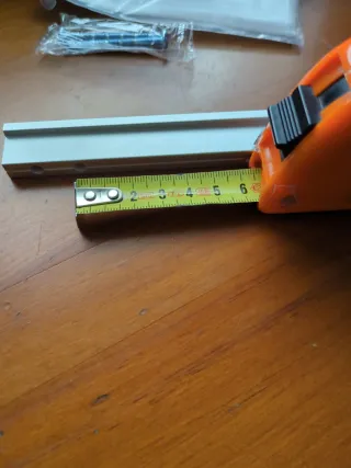 Tirador mueble aluminio mate 12cm -son 19 unidades