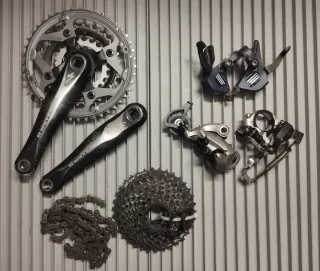 Conjunto Shimano LX/XT MTB 3x9