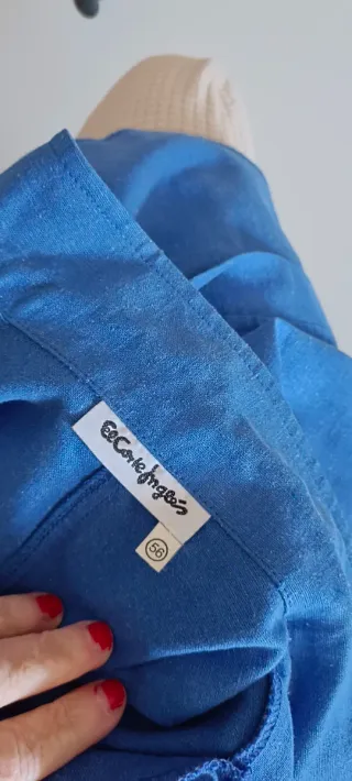 Traje Lino Azul Talla 52