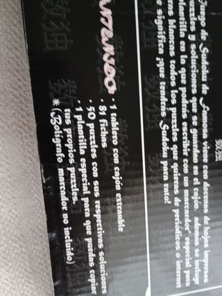 Juego de mesa Sudoku de Famosa