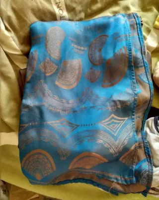 Vestido oriental azul talla S