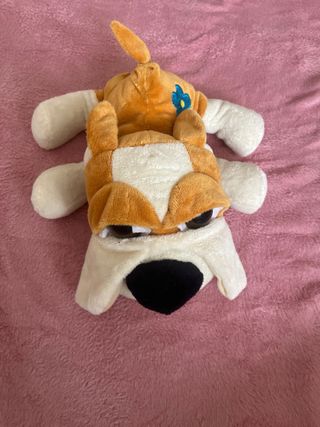 Lote de 3 peluches: perro, tigre y lobo