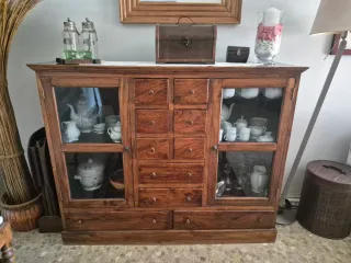 Aparador rústico madera y cristal