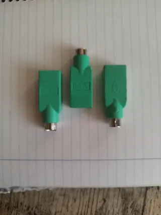 Adaptador PS/2 a USB Verde