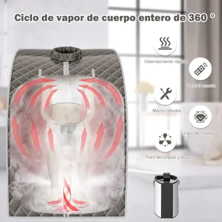 COSTWAY 3L Mini Sauna de Vapor para Casa