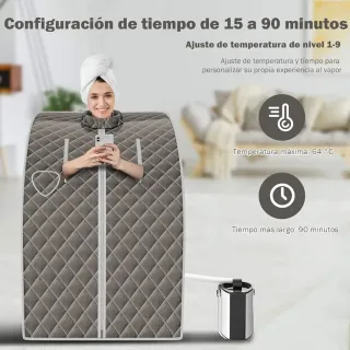 COSTWAY 3L Mini Sauna de Vapor para Casa