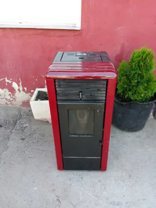 Estufa de pellet averiada